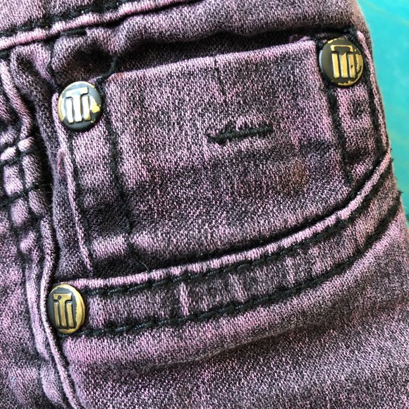Tractor Girls Pink Acid Washed Jegging Style Jean - Picture 3 of 9